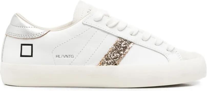 D.A.T.E. Sneakers met glitter-detail Wit