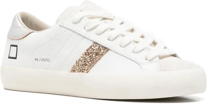 D.A.T.E. Sneakers met glitter-detail Wit - Foto 2