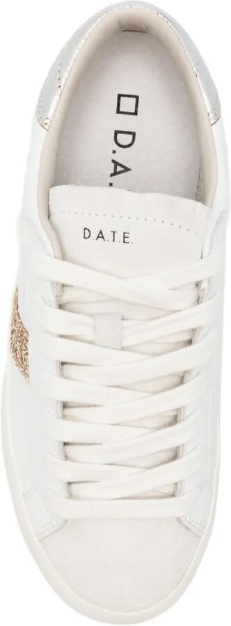 D.A.T.E. Sneakers met glitter-detail Wit - Foto 4