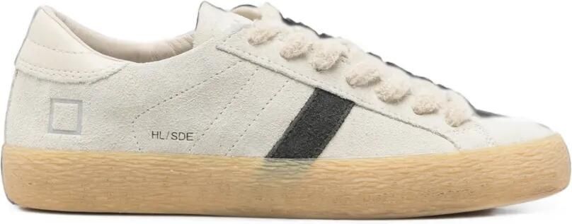 D.A.T.E. Suède sneakers met logoprint Beige
