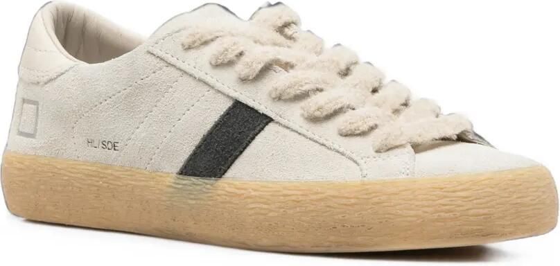 D.A.T.E. Suède sneakers met logoprint Beige - Foto 3