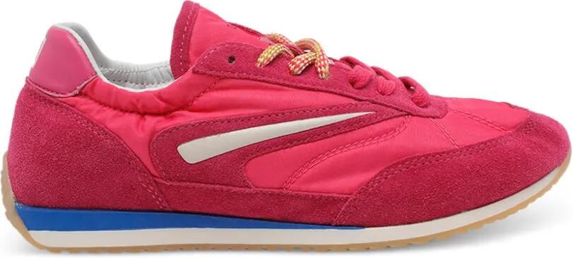 D.A.T.E. Suède sneakers met ronde neus Roze