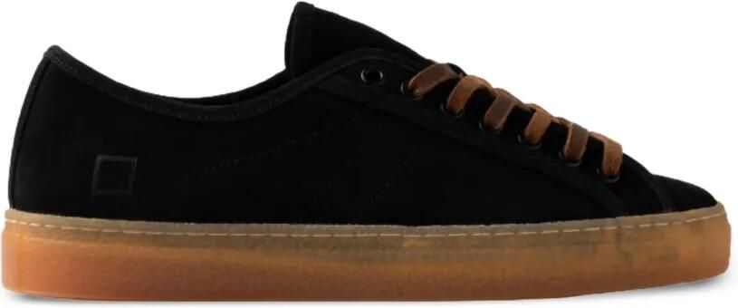 D.A.T.E. Tender suède sneakers Zwart