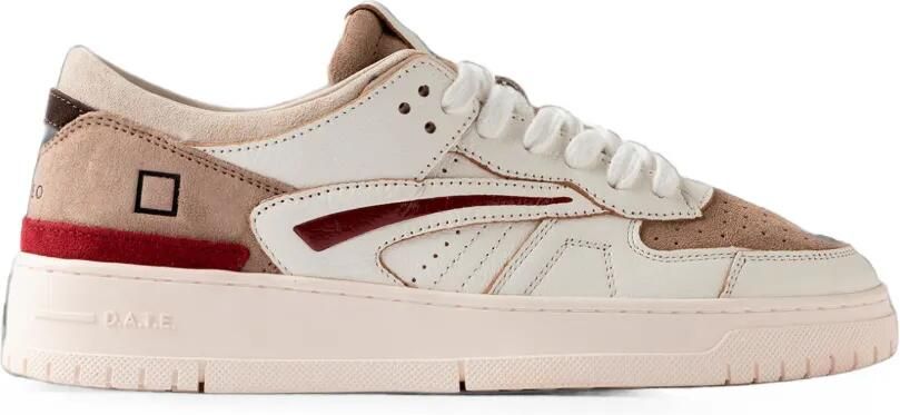D.A.T.E. Torneo leather low-top sneakers Wit