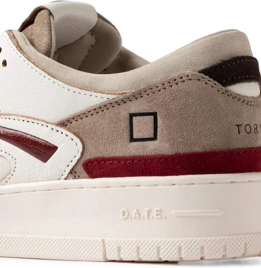 D.A.T.E. Torneo leather low-top sneakers Wit - Foto 2