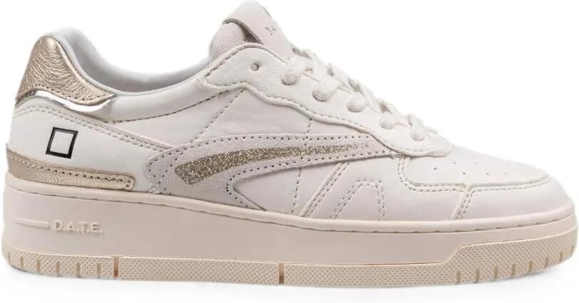 D.A.T.E. Torneo leren sneakers met vlakken Beige