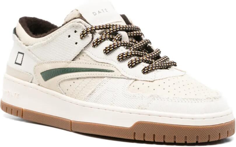 D.A.T.E. Torneo leren sneakers met vlakken Beige - Foto 2