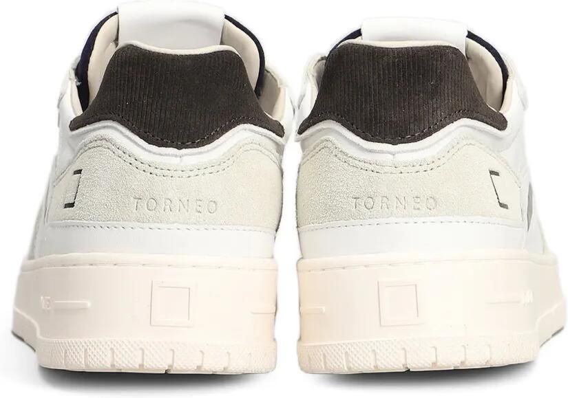 D.A.T.E. Torneo Pure leren sneakers met vlakken Wit - Foto 3