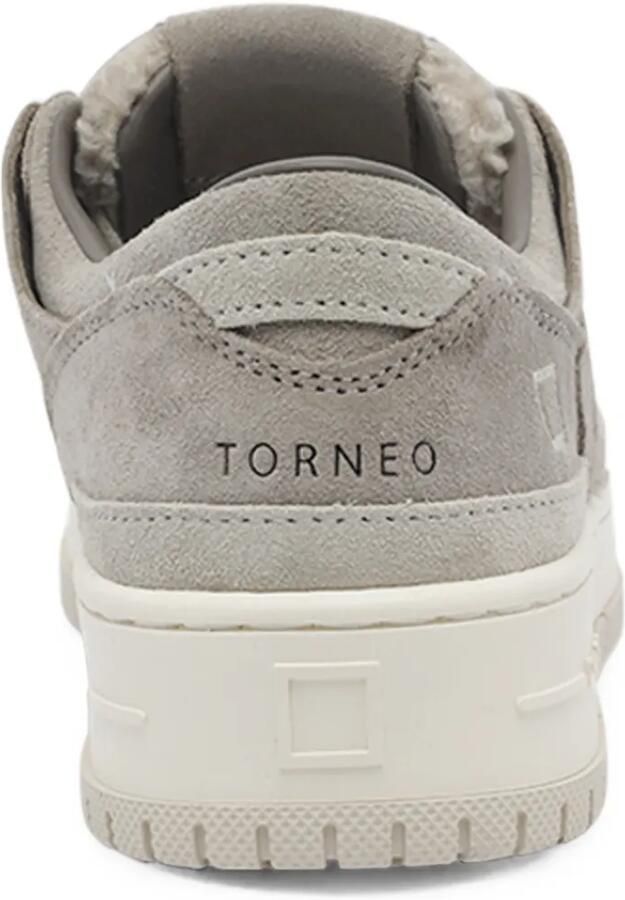 D.A.T.E. Torneo sneakers met lammy vlak Grijs