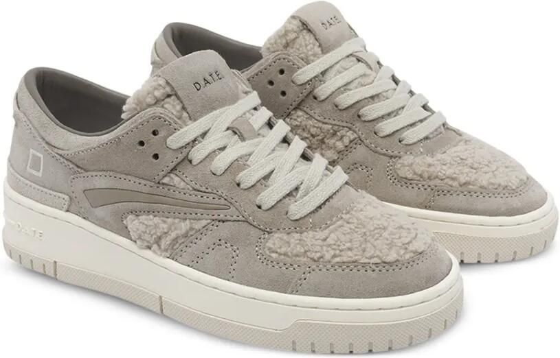 D.A.T.E. Torneo sneakers met lammy vlak Grijs - Foto 2