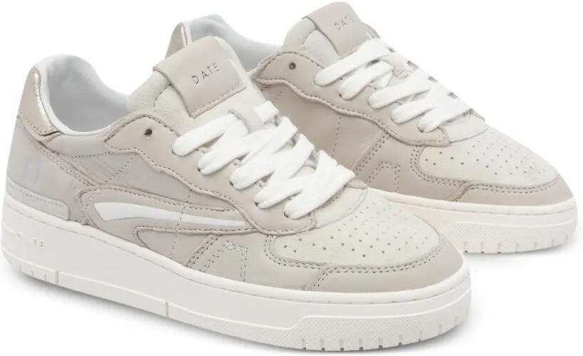 D.A.T.E. Torneo sneakers met metallic afwerking en vlakken Beige - Foto 4