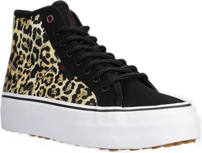 DC Shoes Manual Hi Wnt leopard-print platform sneakers Zwart - Foto 3