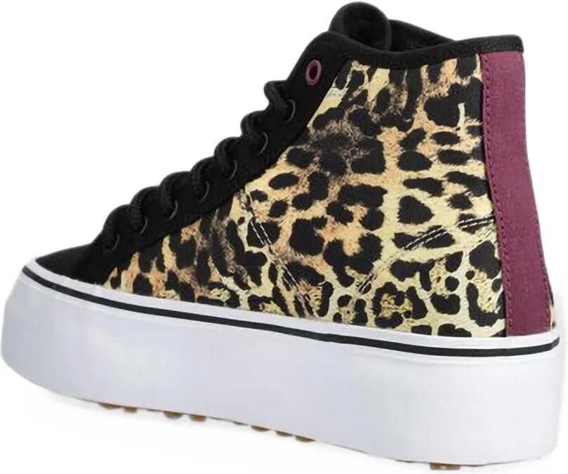 DC Shoes Manual Hi Wnt leopard-print platform sneakers Zwart - Foto 2