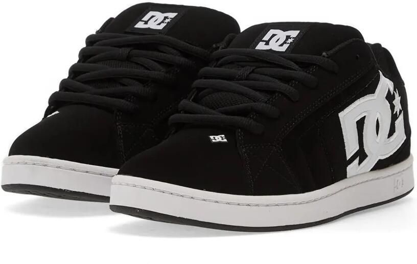 DC Shoes Net suède sneakers met logoprint Zwart - Foto 3