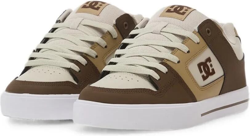 DC Shoes Pure sneakers met logo-patch en vlakken Bruin - Foto 3