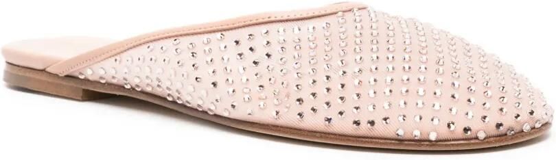 Dear Frances Balla mesh slippers met kristallen Roze - Foto 4