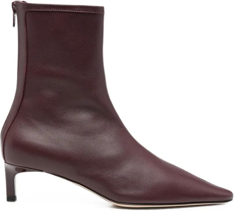 Dear Frances Enkellaarzen met puntige neus en kitten heel Rood