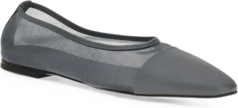 Dear Frances Gala ballerina's met mesh vlak Grijs - Foto 2