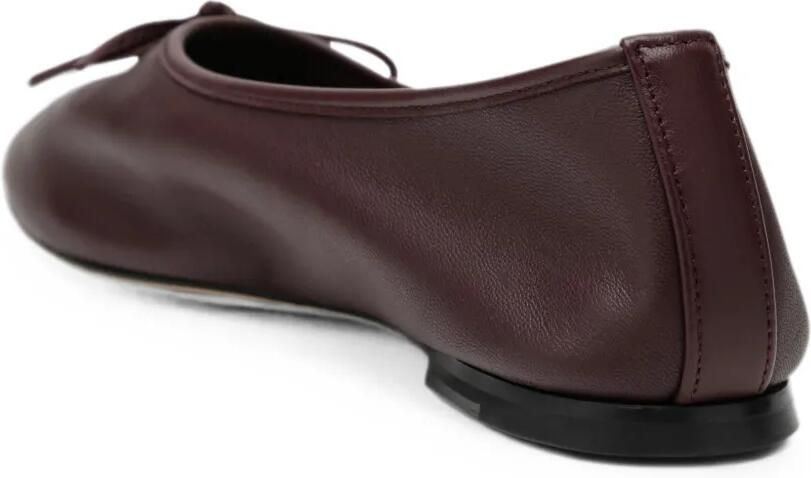 Dear Frances Leren ballerina's met strikdetail Rood - Foto 4