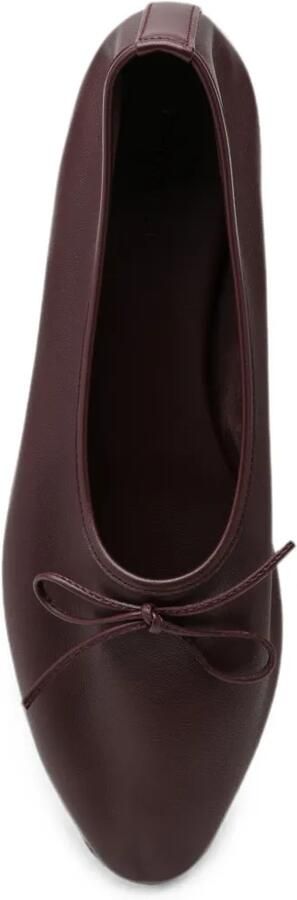 Dear Frances Leren ballerina's met strikdetail Rood - Foto 5