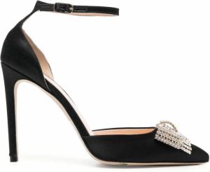 Dee Ocleppo Pumps met strik van kristal Zwart