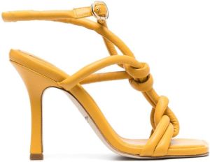 Dee Ocleppo Betty leren sandalen Geel