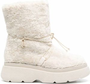 Dee Ocleppo Laarzen met plateauzool Beige