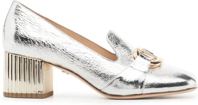 Dee Ocleppo Metallic loafers Zilver