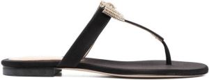 Dee Ocleppo Nina satijnen sandalen Zwart