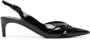 Del Carlo 60mm slingback leren sandalen Zwart - Thumbnail 1