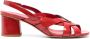 Del Carlo 65mm lakleren sandalen Rood - Thumbnail 1