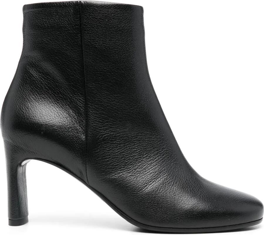 Del Carlo 70 mm leren laarzen Zwart