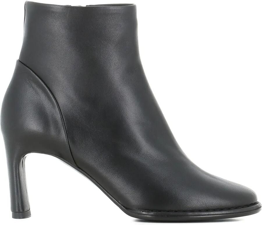 Del Carlo 75 mm leren laarzen Zwart