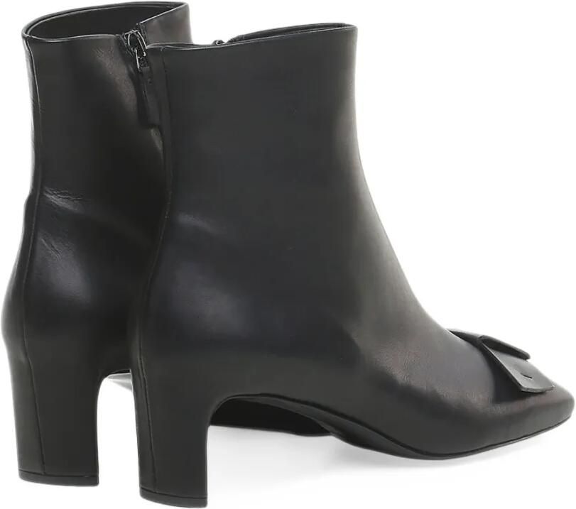 Del Carlo bow-detail square-toe ankle boots Zwart - Foto 2