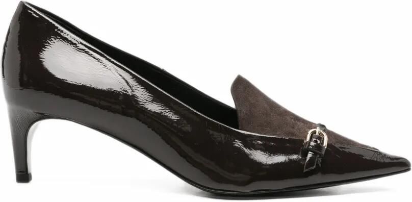 Del Carlo buckle-detail patent leather pumps Bruin