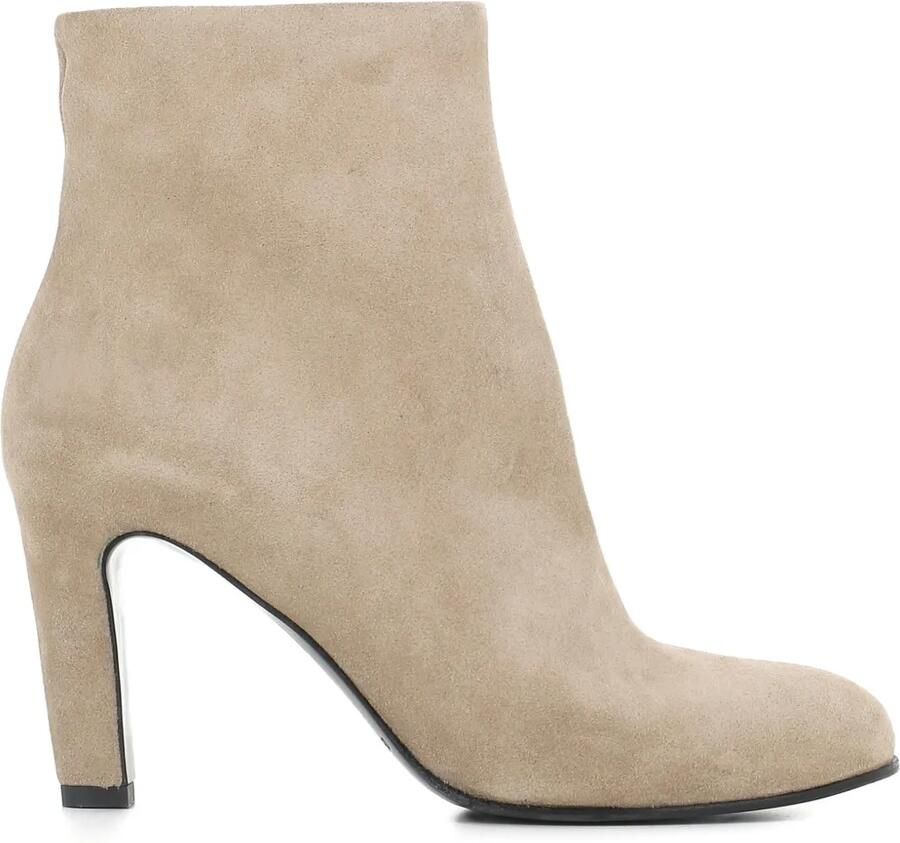 Del Carlo Enkellaarzen met rits Beige