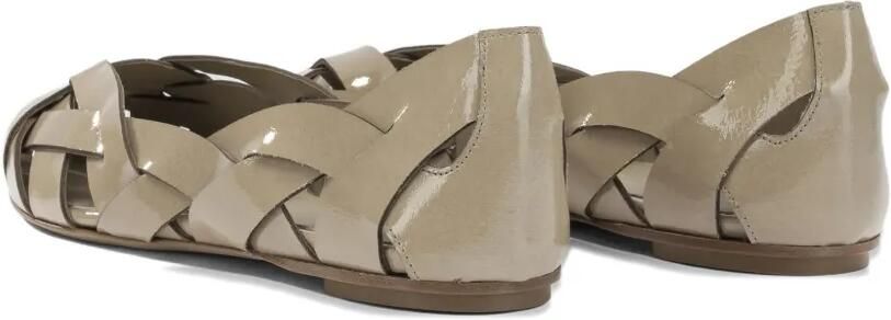 Del Carlo Geweven ballerina's met puntige neus Beige - Foto 4