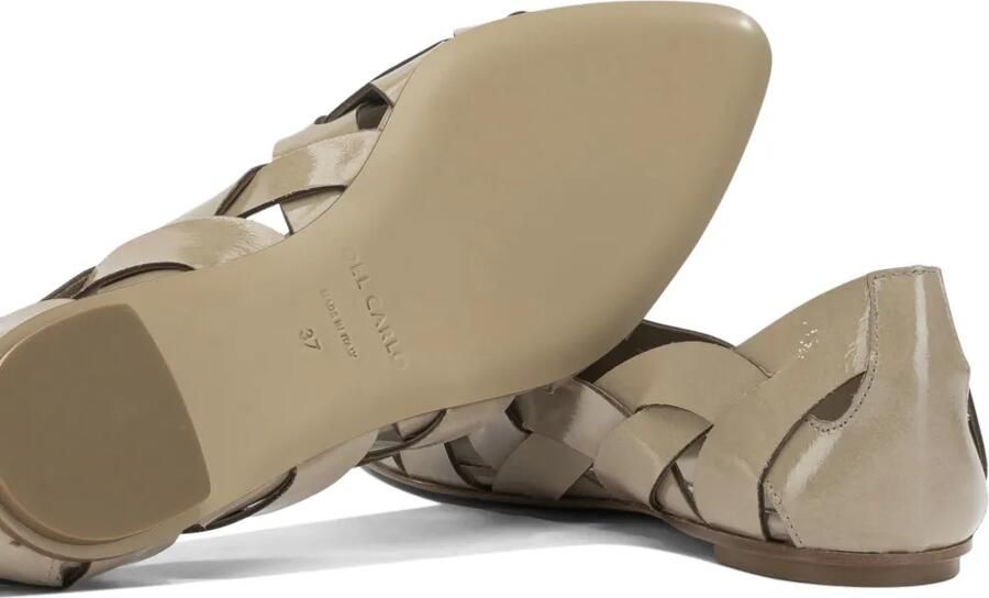 Del Carlo Geweven ballerina's met puntige neus Beige - Foto 2