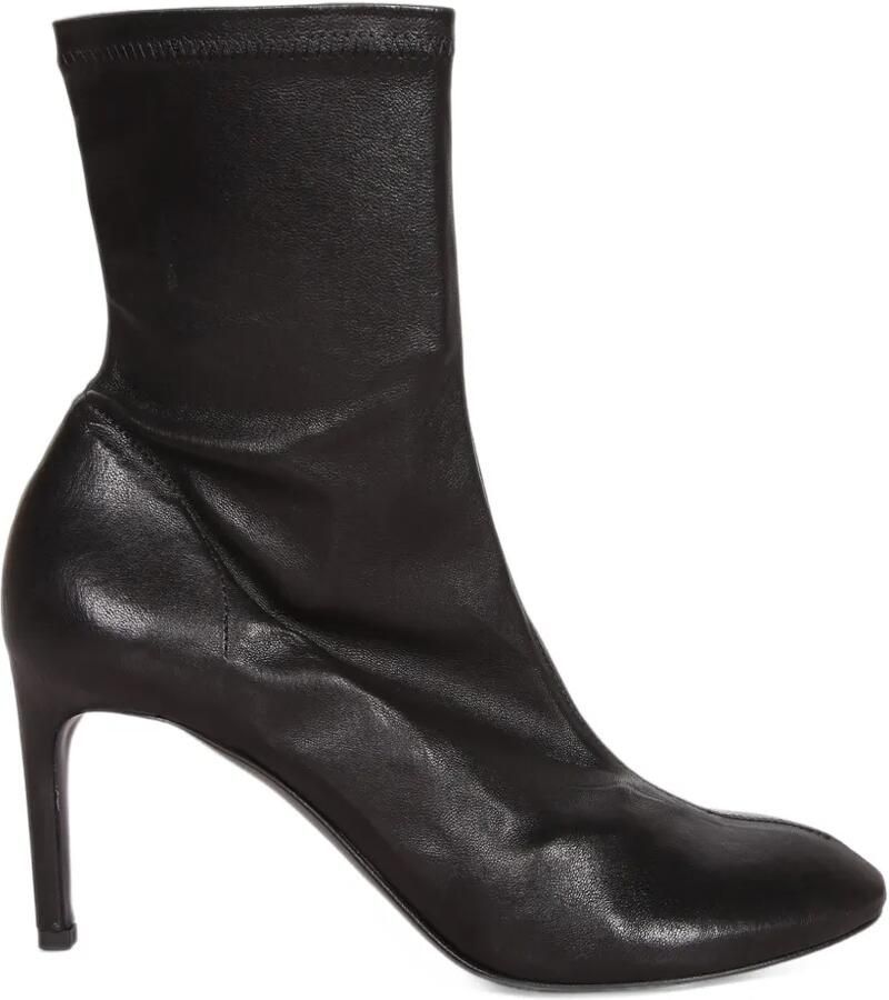 Del Carlo leather stiletto-heel boots Zwart