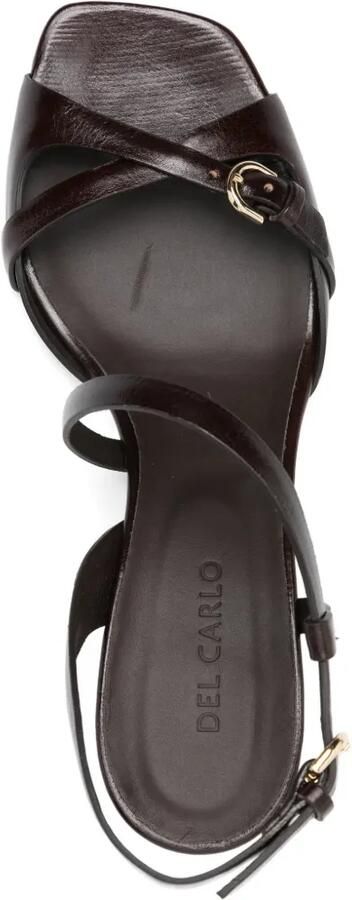 Del Carlo Leren sandalen Bruin - Foto 4