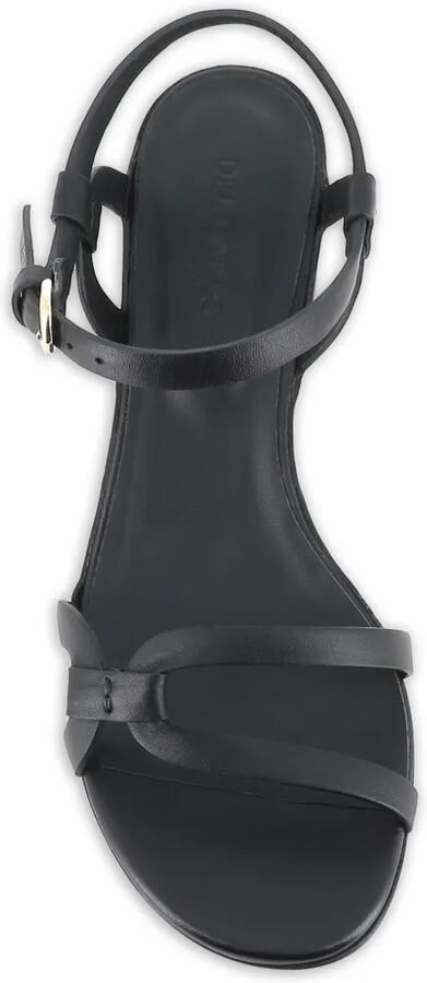 Del Carlo Leren sandalen met gespbandje Zwart - Foto 4