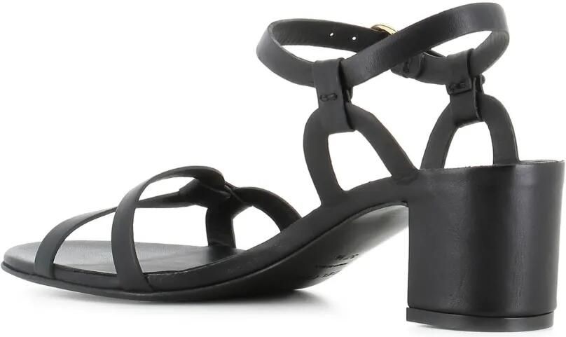 Del Carlo Leren sandalen met gespbandje Zwart - Foto 3