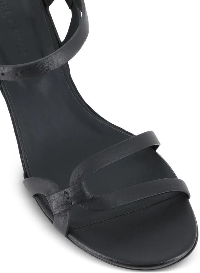 Del Carlo Leren sandalen met gespbandje Zwart - Foto 2