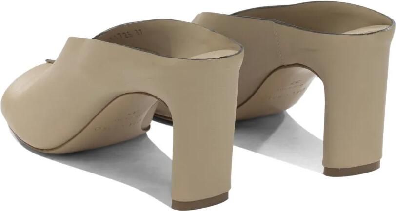 Del Carlo Leren sandalen met open neus Beige - Foto 4