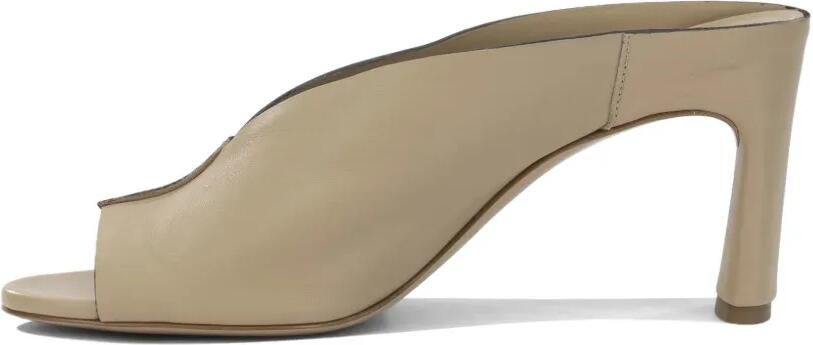 Del Carlo Leren sandalen met open neus Beige - Foto 5