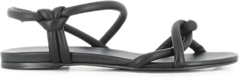Del Carlo Neil slingback sandalen met geknoopt detail Zwart