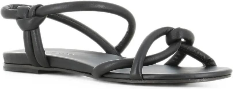 Del Carlo Neil slingback sandalen met geknoopt detail Zwart - Foto 5