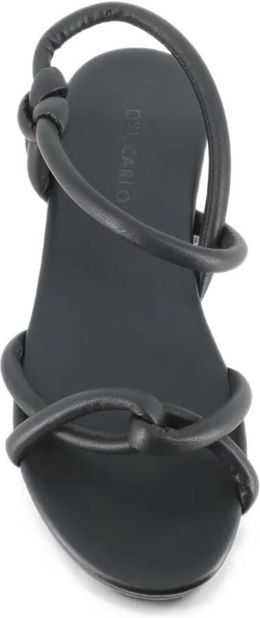 Del Carlo Neil slingback sandalen met geknoopt detail Zwart - Foto 2