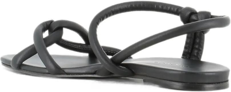 Del Carlo Neil slingback sandalen met geknoopt detail Zwart - Foto 4