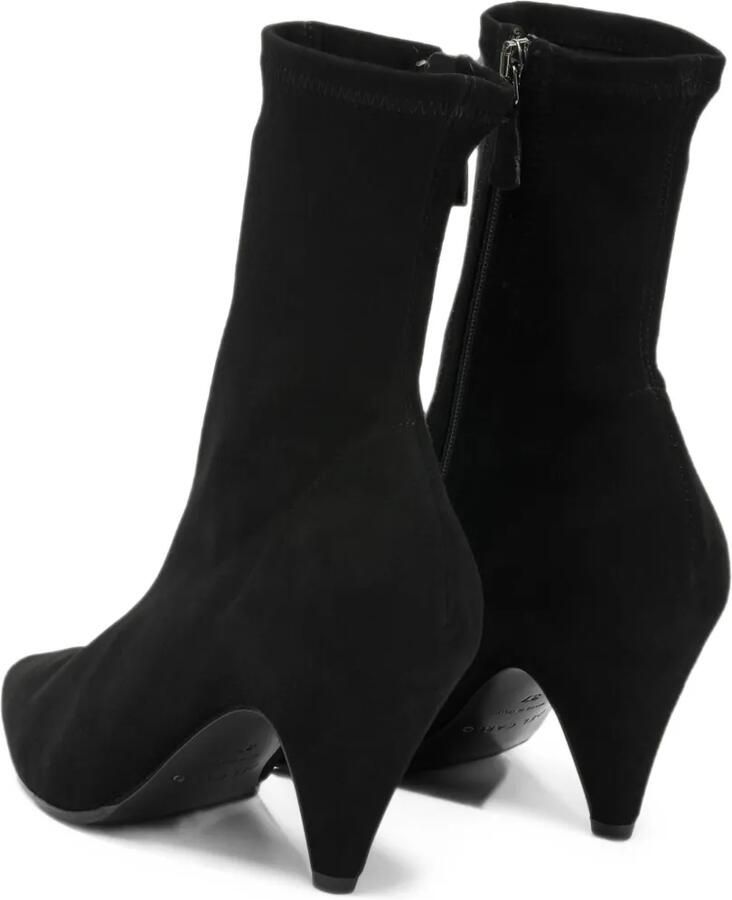 Del Carlo pointed-toe suede ankle boots Zwart - Foto 4